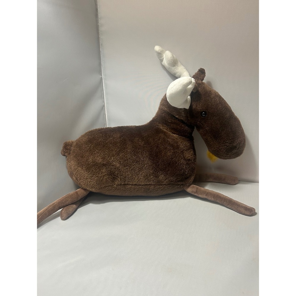 Kohls Cares Moose Plush Stuffed Animal Brown White Antlers JHD1-4351 14 Inch